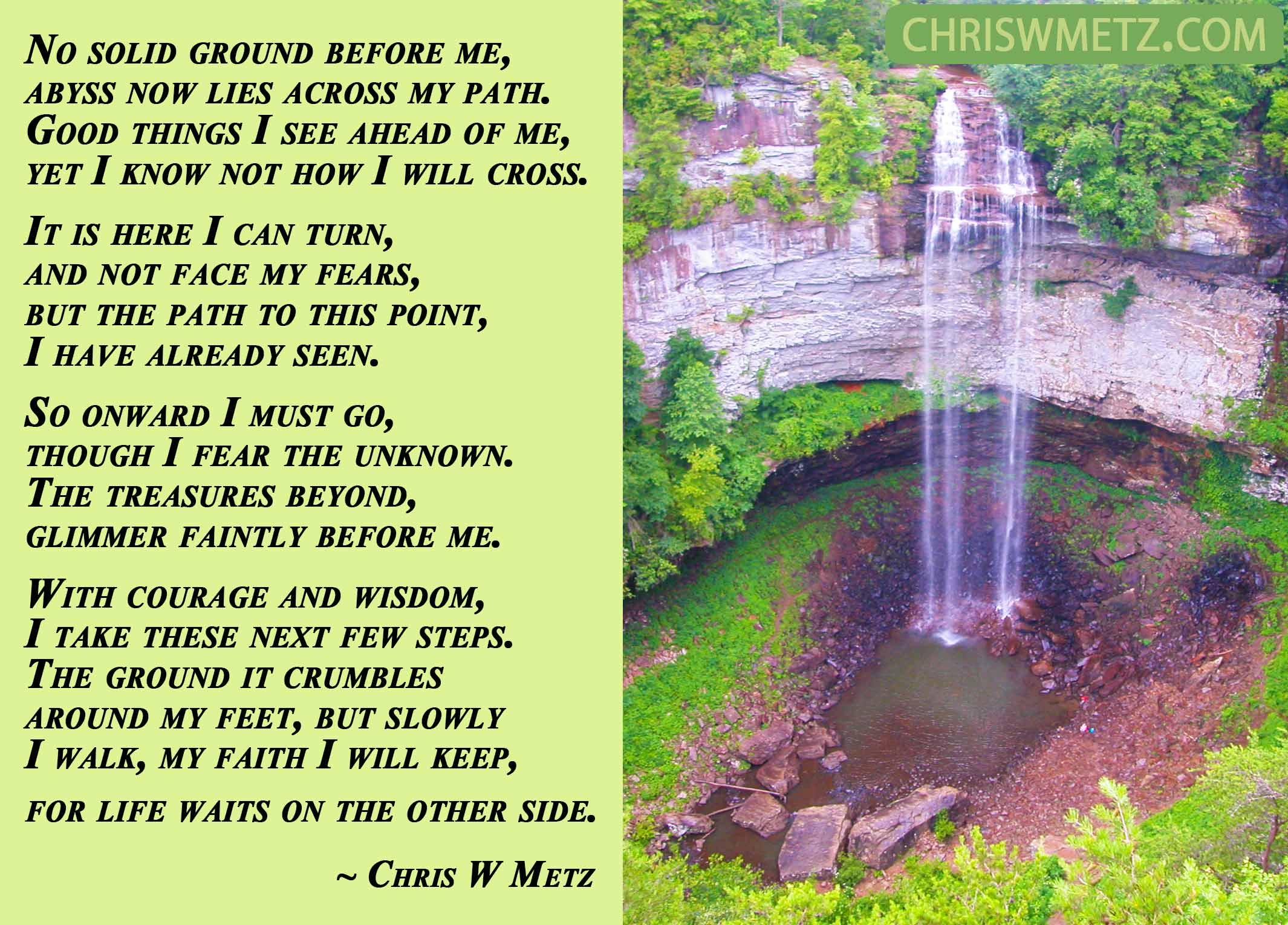 Courage Quote 4 The Abyss Chris W Metz
