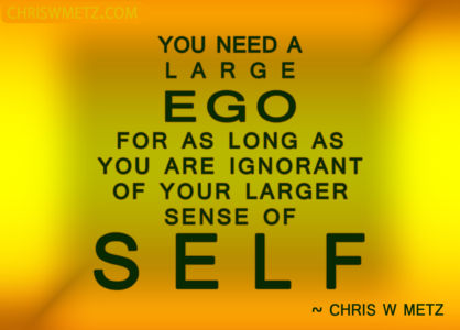 Ego Quote 37 Chris W Metz chriswmetz.com